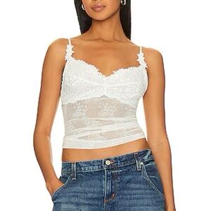 Boys Lie Bridezilla Tank | White Lace Camisole